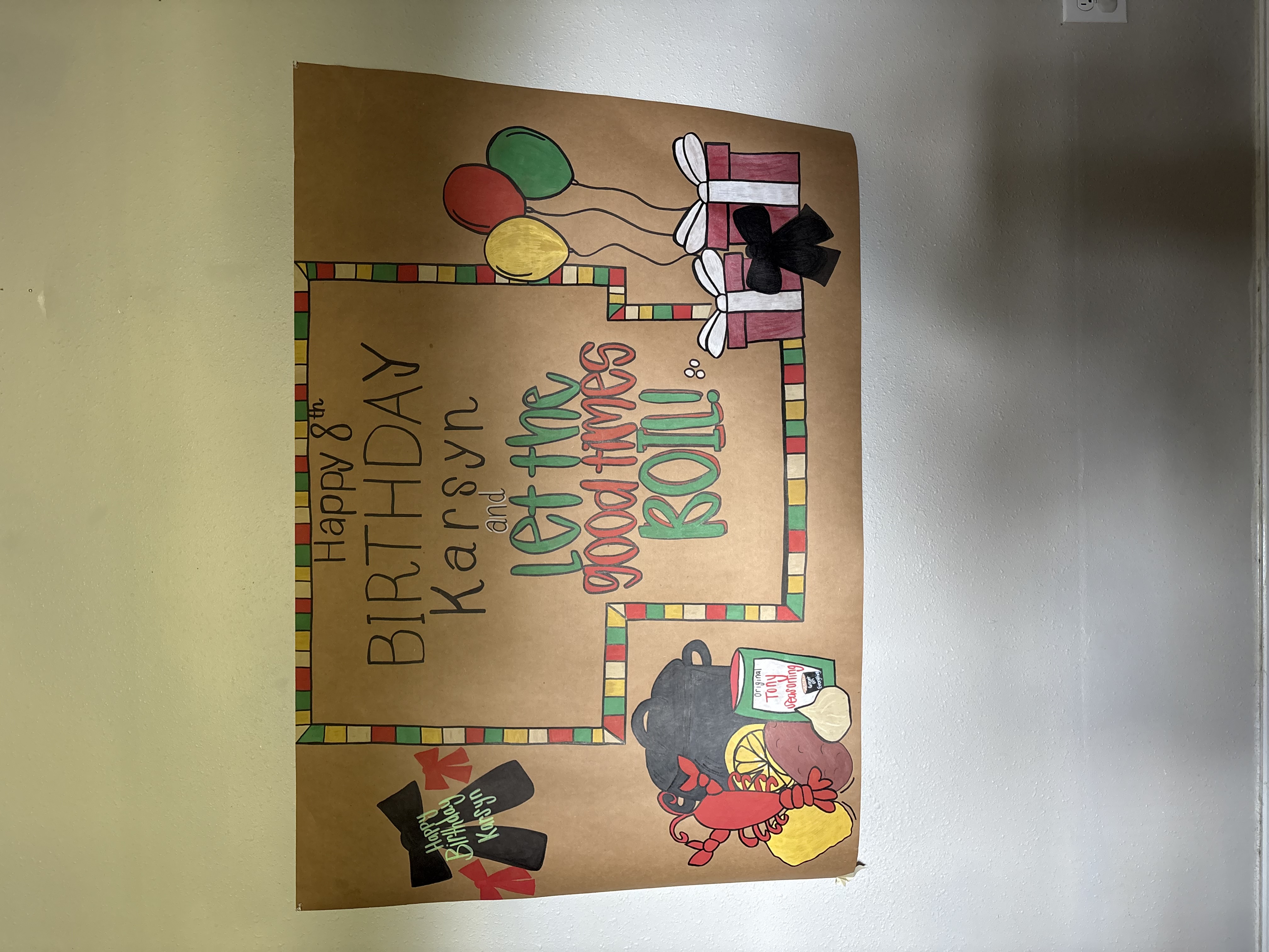 Crawfish Birthday Banner
